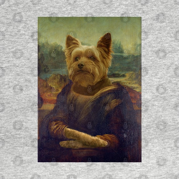 Mona Lisa Yorkshire - Gioconda Yorkshire - Pet Gift by luigitarini